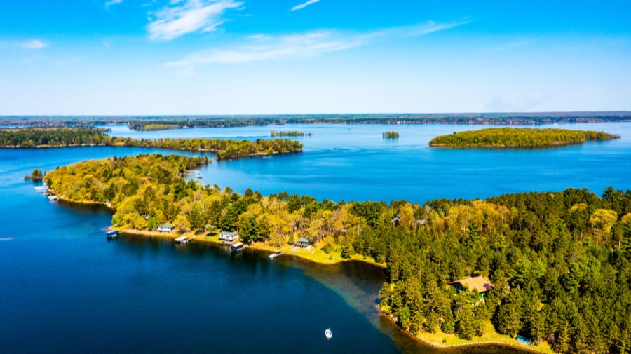 The Whitefish Chain of lakes